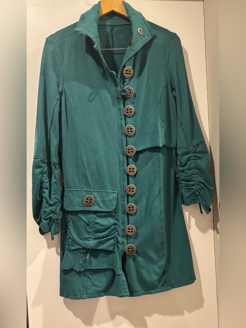 Neon Buddha gorgeous dark teal cotton jacket size Medium new without tags!!